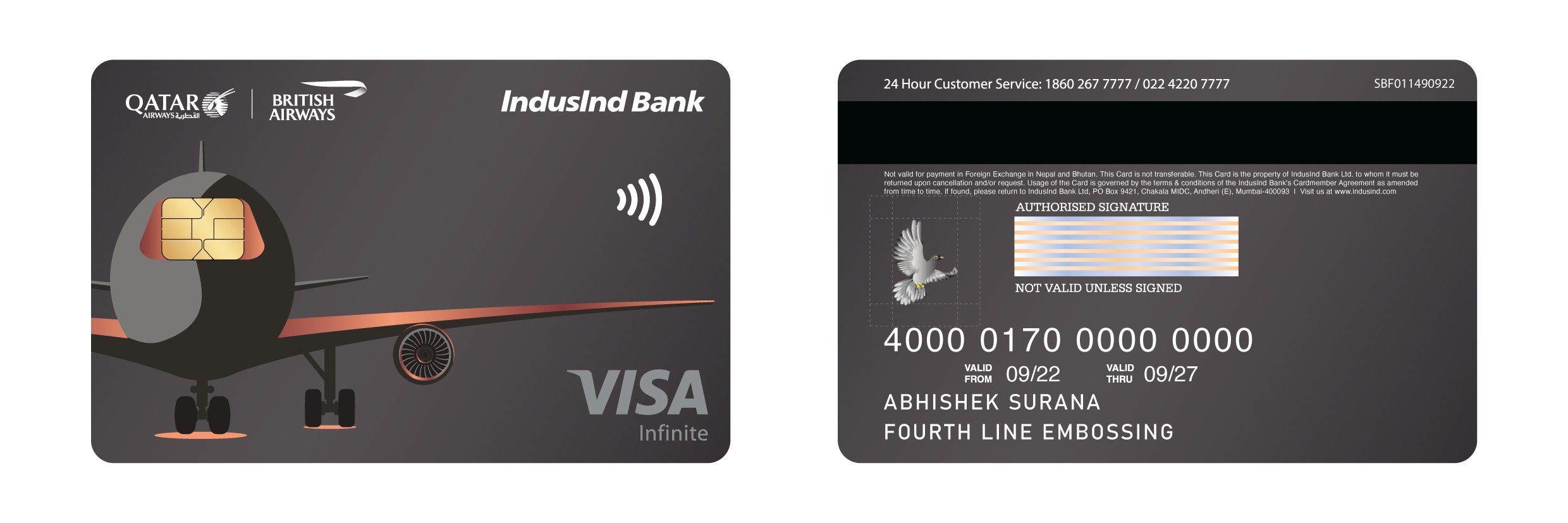 New IndusInd Bank payment card